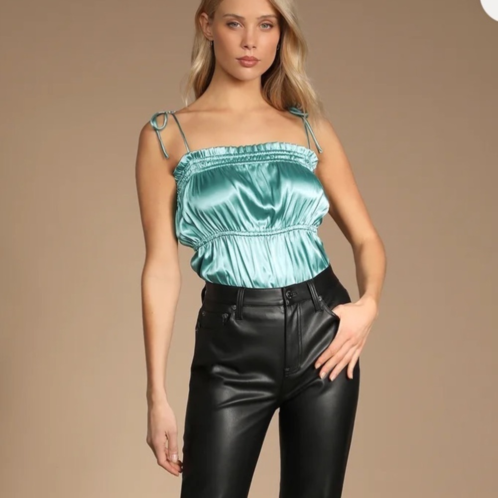 Lulu’s I Satin Bodysuit